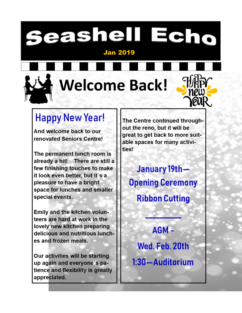 Seashell Echo January 2019 - click to download